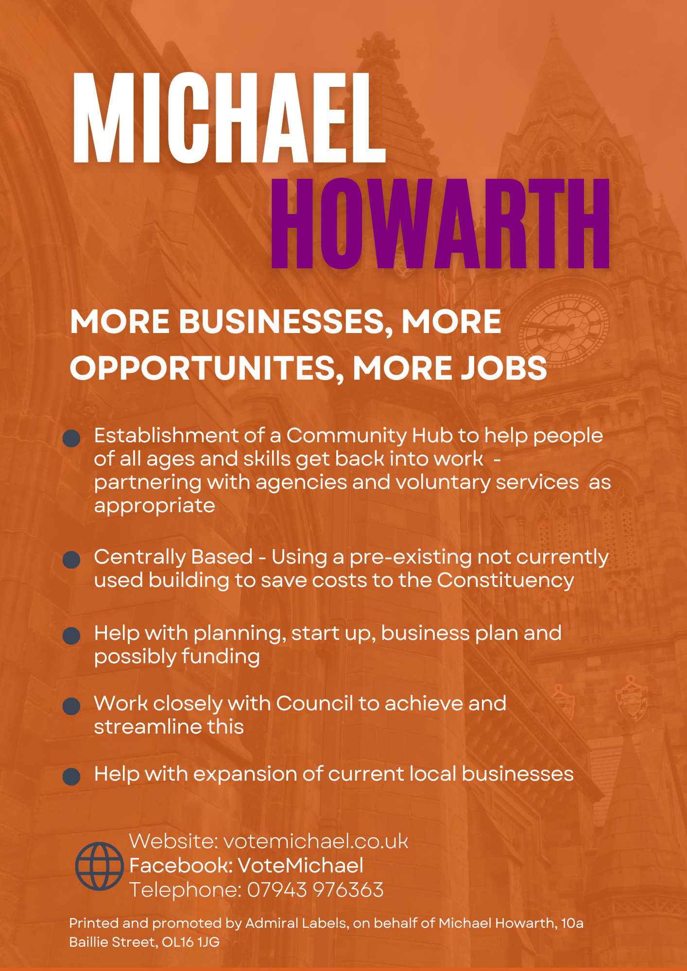 Michael Howarth Vote for Rochdale 2